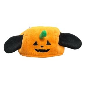 Ajustable Small Dog Halloween Pumpkin Hat